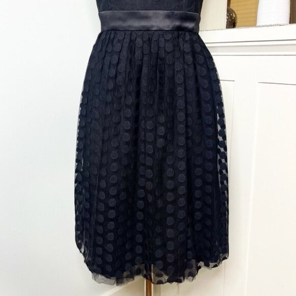White House Black Market Polka Dot Tulle Strapless Fit & Flare Dress 8 NWT - Picture 5 of 11